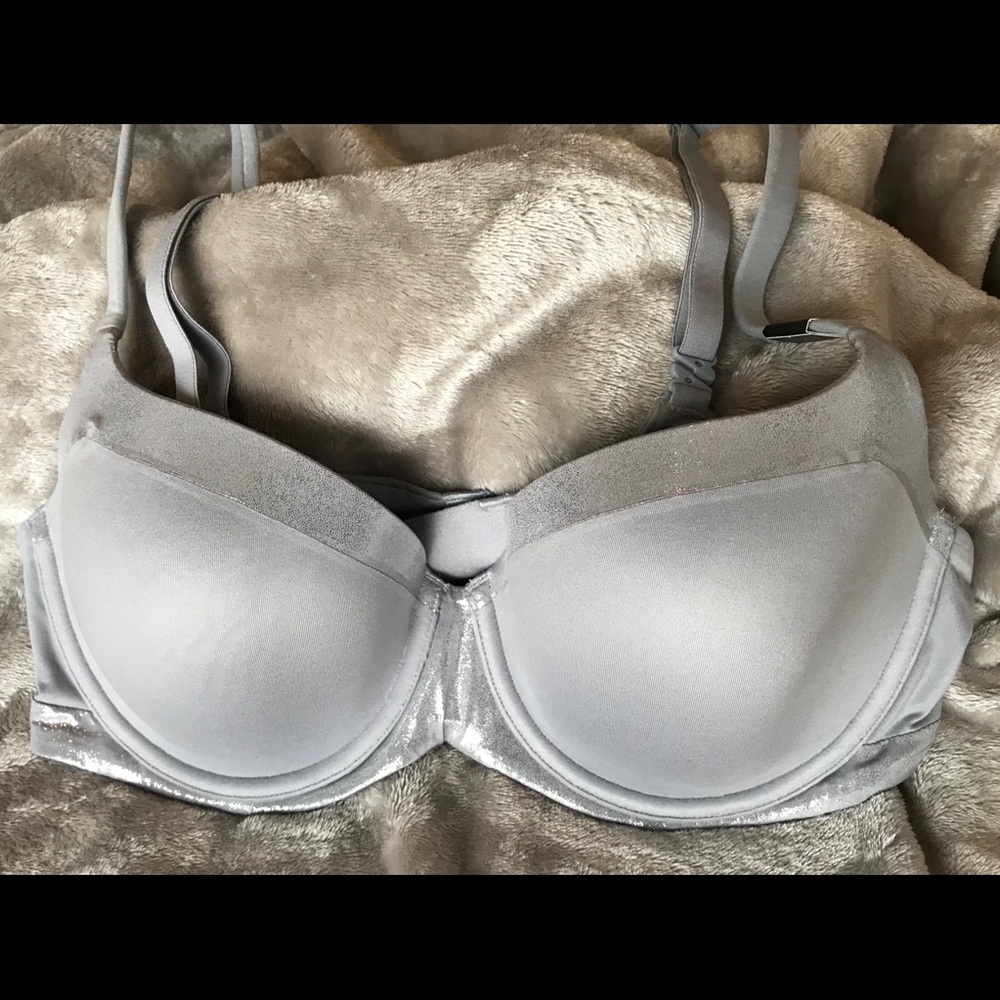 Victoria’s Secret Silver Metallic Bra
